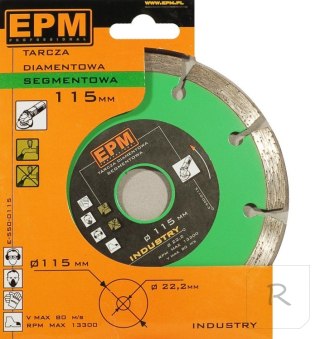 TARCZA DIAMENTOWA SEGMENTOWA 115MM EPM PROFESSIONAL