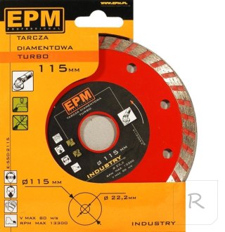 TARCZA DIAMENTOWA TURBO 115MM EPM PROFESSIONAL