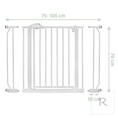 Barierka bramka zabezpieczająca biała Nukido 718100
