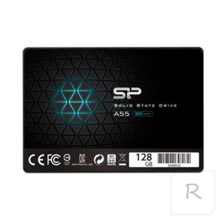 Silicon Power A55 128 GB, obudowa SSD 2,5", interfejs SSD SATA, prędkość zapisu 420 MB/s, prędkość odczytu 550 MB/s