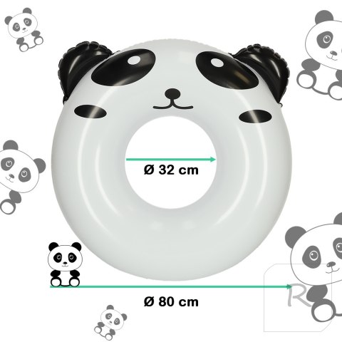 Koło do pływania kółko dla dzieci 80cm panda