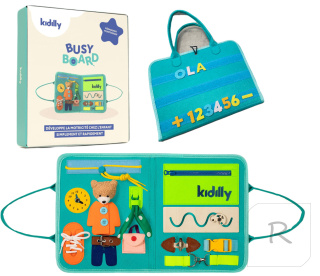 TABLICA MANIPULACYJNA MONTESSORI BUSY BOARD SENSORYCZNA MIŚ XXL