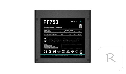 Deepcool PF750 750 W, 80 PLUS Standard Certified