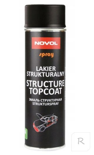 LAKIER STRUKTURALNY CZARNY 500 ML