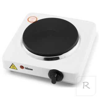 Tristar Free standing table hob KP-6185 Number of burners/cooking zones 1, Rotary, Black, White, Hot plate, Electric