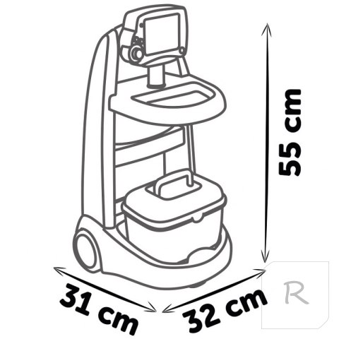 SMOBY Elektroniczny Wózek Medyczny Lekarski 16 akcesoriów