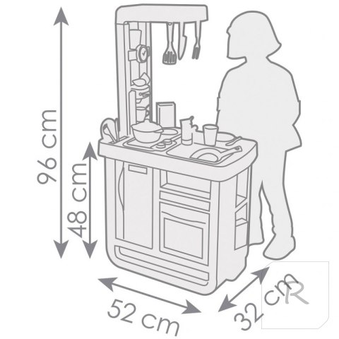 SMOBY Kuchnia Bon Appetit Niebieska Elektroniczna