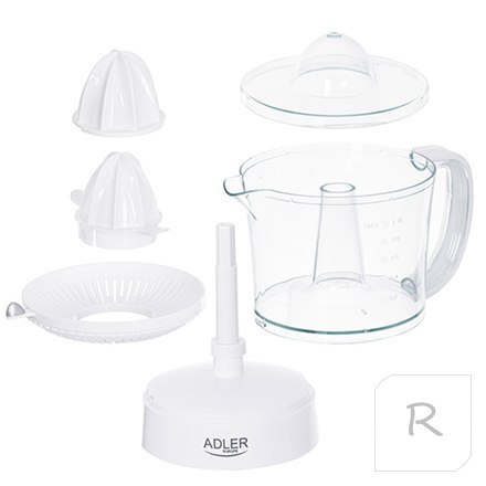 Adler Citrus Juicer AD 4009 White, 40 W, Number of speeds 1