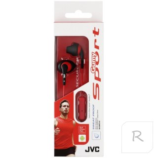 Słuchawki z mikrofonem JVC Czerwony JVC HA-ENR15 BLACK