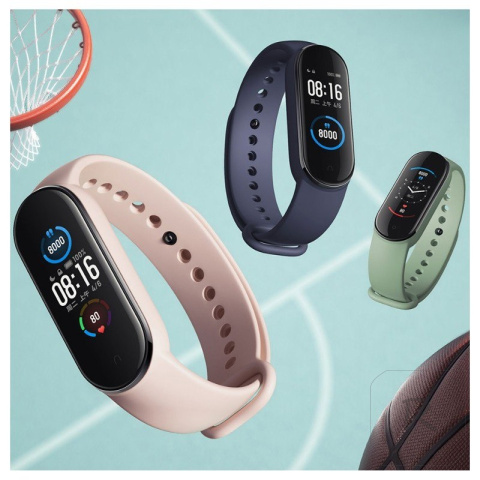 ZESTAW 5 SZT Opaska zamienna do Xiaomi MI BAND 3/4