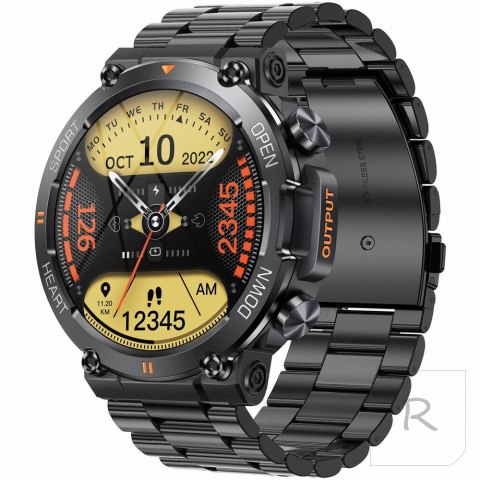 SMARTWATCH MĘSKI Gravity GT7-2 PRO - WYKONYWANIE POŁĄCZEŃ, PULSOKSYMETR (sg018b)