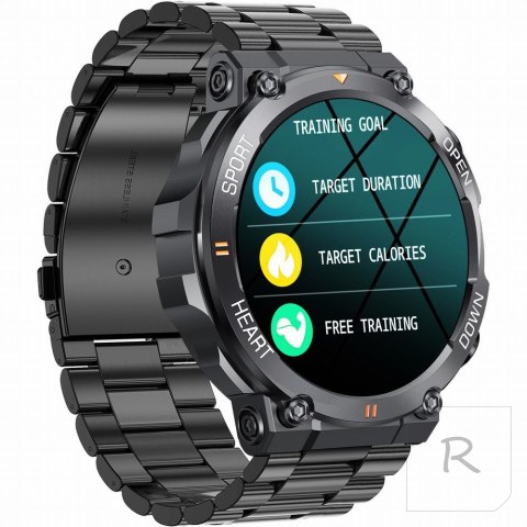 SMARTWATCH MĘSKI Gravity GT7-2 PRO - WYKONYWANIE POŁĄCZEŃ, PULSOKSYMETR (sg018b)