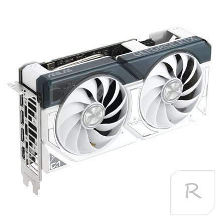 Asus DUAL-RTX4060TI-O8G-WHITE NVIDIA, 8 GB, GeForce RTX 4060 Ti, GDDR6, PCI Express 4.0, Ilość portów HDMI 1, Taktowanie pamięci