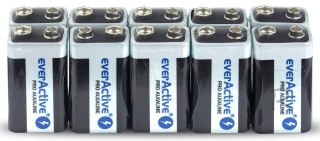 Baterie EVERACTIVE Alkaliczna PP3 (9V, 6LR61, 6F22, 6R61) 650mAh 10 szt. EV6LR61PRO-10PAK