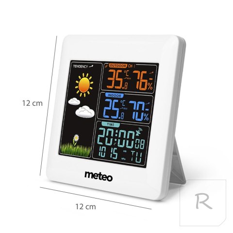 Stacja pogodowa METEO SP93 z DCF i pogodynką + czujnik