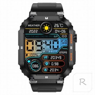 SMARTWATCH MĘSKI Gravity GT6-1 - WYKONYWANIE POŁĄCZEŃ, MONITOR SNU (sg020a)