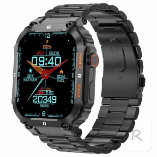 SMARTWATCH MĘSKI Gravity GT6-2 - WYKONYWANIE POŁĄCZEŃ, MONITOR SNU (sg020b)