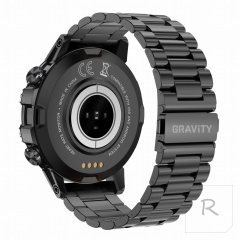 SMARTWATCH MĘSKI Gravity GT9-2 - WYKONYWANIE POŁĄCZEŃ, CIŚNIENIOMIERZ (sg021b)