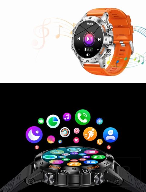 SMARTWATCH MĘSKI Gravity GT9-2 - WYKONYWANIE POŁĄCZEŃ, CIŚNIENIOMIERZ (sg021b)