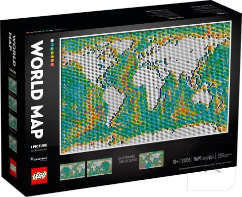 LEGO ART Mapa świata 31203