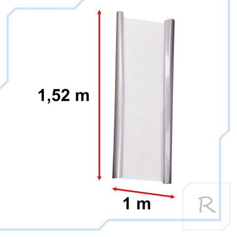 Folia rolka carbon 5D srebrna 1,52x18m