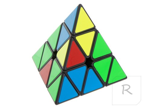 Gra logiczna Kostka łamigłówka PYRAMINX Black MoYu