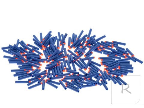 Strzałki kompatybilne z wyrzutnią NERF 7,2cm BOX 200szt.