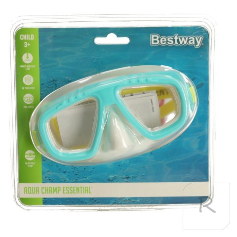 BESTWAY 22011 Okulary maska do pływania nurkowania miętowe 3+