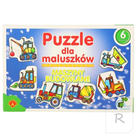 ALEXANDER Puzzle dla maluszków - maszyny budowlane 2+