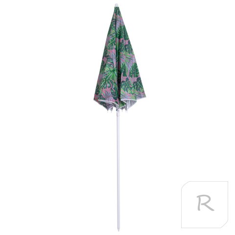 Parasol ogrodowy plażowy regulowany 150cm łamany liście