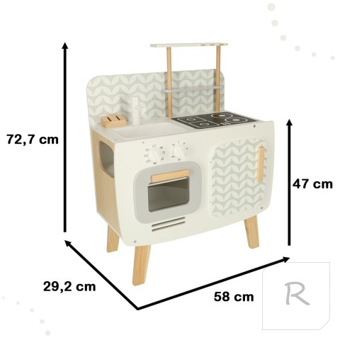 Kuchnia drewniana MDF LULILO retro akcesoria