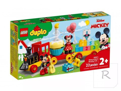 Lego Duplo 10941 Klocki Urodzinowy pociąg myszek Miki i Minnie