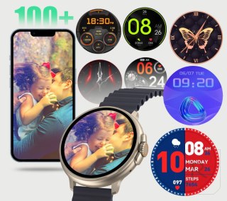 SMARTWATCH UNISEX Rubicon RNCF15 - BLUETOOTH CALL, ŁADOWANIE BEZPRZEWODOWE (sr057a)