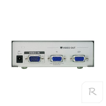 2-portowy rozdzielacz VGA Aten (350 MHz) VS92A