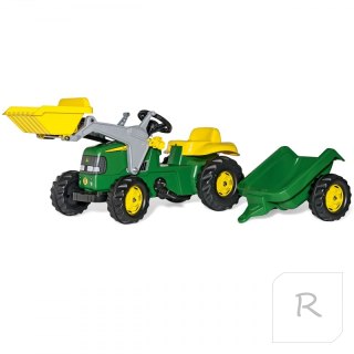 Rolly Toys Traktor na pedały John Deere z łyżką i przyczepą 2-5 Lat