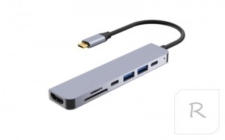 IBOX IUH3SL4K Szary USB Typ C