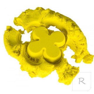 Piasek kinetyczny 1kg w woreczku żółty