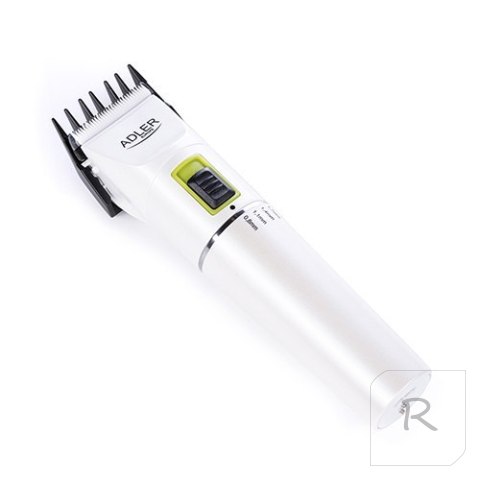 Adler Hair clipper AD 2827 Cordless or corded, Number of length steps 4, White