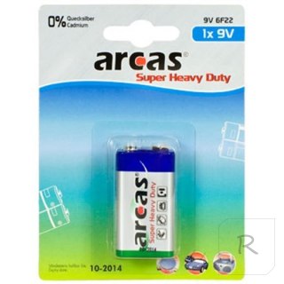 Arcas 9V/6LR61, Super Heavy Duty, 1 pc(s)