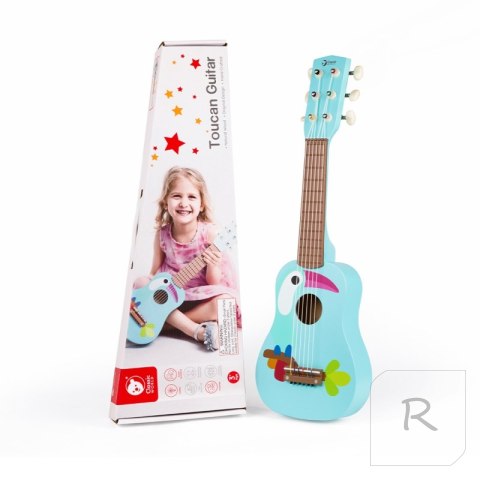 CLASSIC WORLD Drewniana Gitara Dla Dzieci Toucan