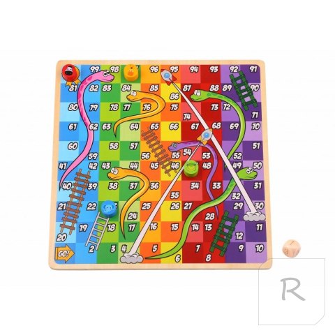 TOOKY TOY Gry Planszowe Logiczne 2w1 Ludo Chińczyk + Uwolnij Zwierzątka