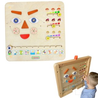 MASTERKIDZ Tablica Edukacyjna Jak Się Czujesz? Nauka Emocji Montessori