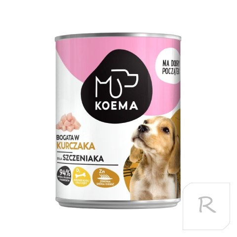 KOEMA JUNIOR karma mokra 90% mięsa, kurczak 400 g