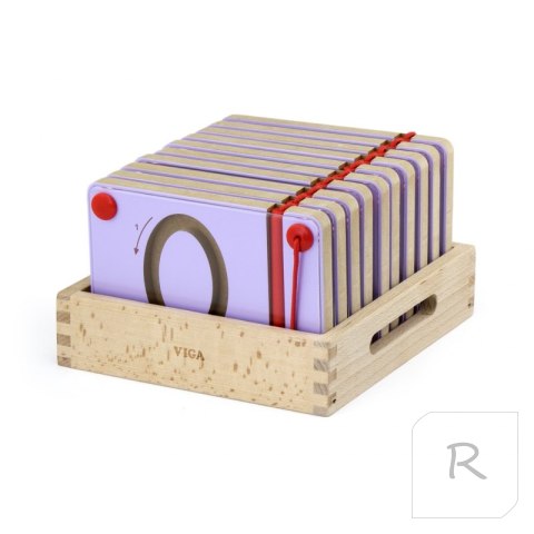 Tabliczki Magnetyczne Nauka Pisania Cyferki Viga Toys Montessori