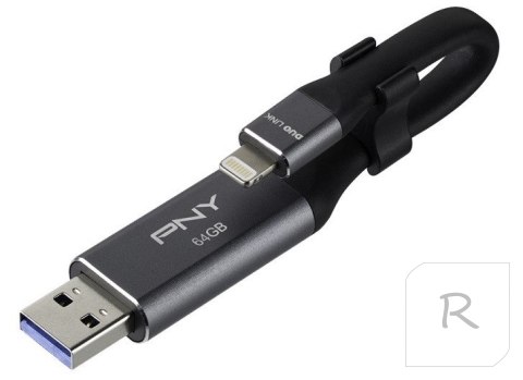 Pendrive (Pamięć USB) PNY 64 GB Czarno-srebrny