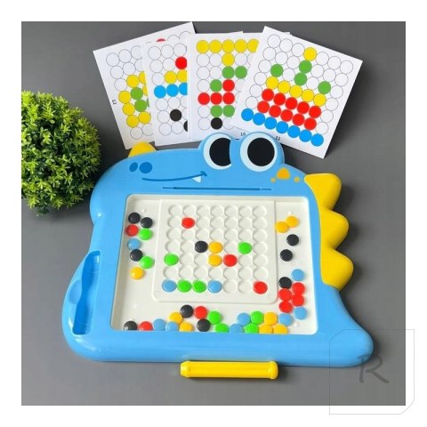 WOOPIE Tablica Magnetyczna dla Dzieci Montessori MagPad Dinozaur