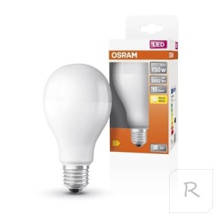 Żarówka Osram Parathom Classic LED 150 bez przyciemniania 19W/827 E27 Żarówka Osram Parathom Classic LED E27 19 W Ciepła Biała