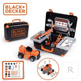 Smoby Black & Decker Walizka z Narzędziami + Samochód w Częściach