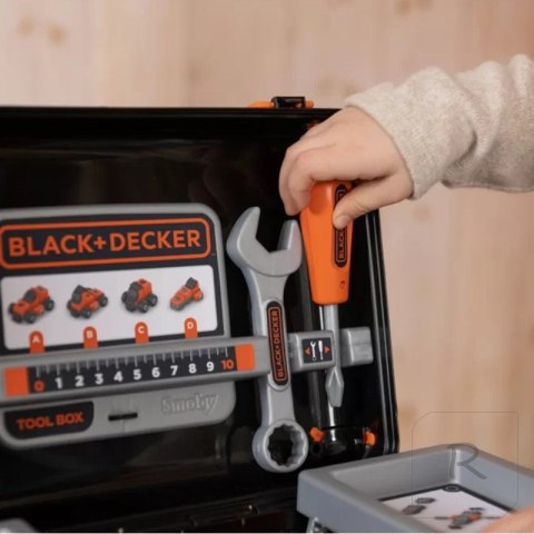 Smoby Black & Decker Walizka z Narzędziami + Samochód w Częściach