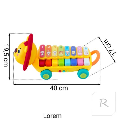 Zabawka edukacyjna Ksylofon lewek RK-740 Ricokids